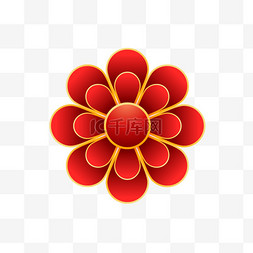 中式花瓣中国风新年春节节日元素