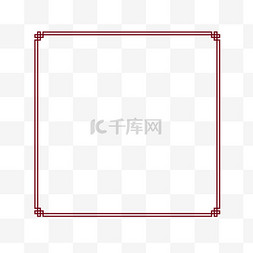 中式花纹方形边框国风装饰元素