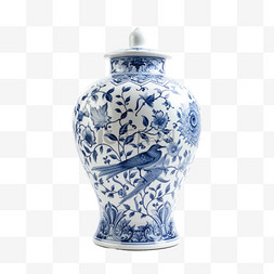 瓷器质感花瓶元素立体免扣图案