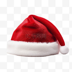 圣诞帽子创意元素立体免扣图案