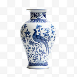 瓷器写实花瓶元素立体免扣图案