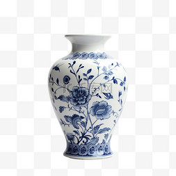 瓷器花瓶图片_瓷器合成花瓶元素立体免扣图案