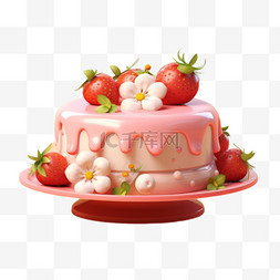 食物甜品装饰图片_数字艺术蛋糕甜品甜点元素立体免