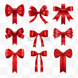 红白丝带礼物图片_圣诞大红丝带套装
