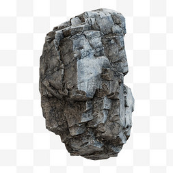 墙面上的石头图片_3D立体C4D石头岩石环境免抠元素