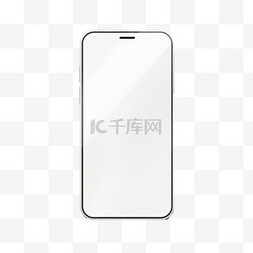 科技设备界面图片_白色智能手机，白色透明屏幕