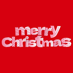 MerryChristmas圣诞节英文圣诞快乐字母卡通矢量ps字体