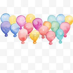 3d彩色气球元素立体免扣图案
