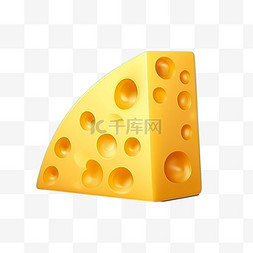 创意奶酪数字图片_创意黄色奶酪元素立体免扣图案