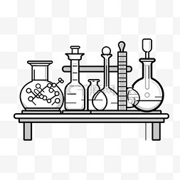 化学元素化学实验图片建模化学实验元素立体免扣图案
