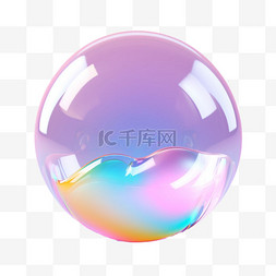 水晶球纹理图片_纹理彩色水晶球元素立体免扣图案
