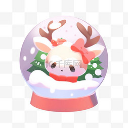 UI聚会梦幻圣诞节圣诞水晶球设计