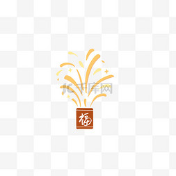 装饰福字图片_新春新年喜庆福字地面喷花装饰素