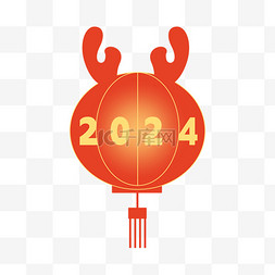 2024新年龙年灯笼素材