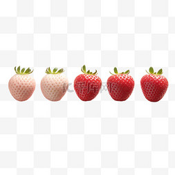 纹理可口草莓元素立体免抠图案