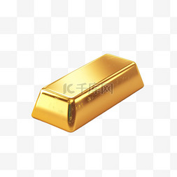 金块金条图片_3D金条金块黄金元素