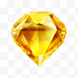 几何剔透钻石元素立体免抠图案