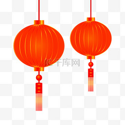 中式灯笼新年春节装饰元素