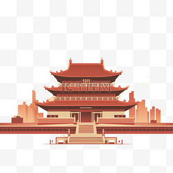 中国建筑图片_中国建筑元素立体免抠图案