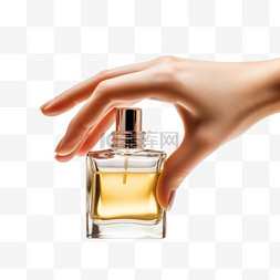 高级香水图片_几何高级香水元素立体免抠图案