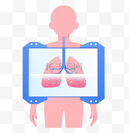 肺部影像图片_扁平X光照肺部疾病设计图