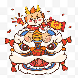 狮子新年图片_新年春节新春舞狮子图片