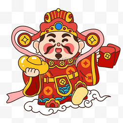 神仙图片_喜迎新年卡通福禄寿喜神仙图片