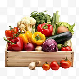 写实健康蔬菜元素立体免扣图案