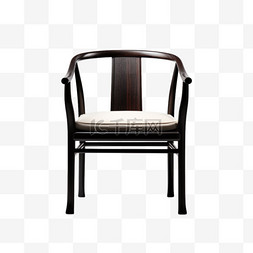 简洁中式椅子元素立体免扣图案