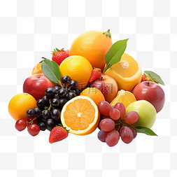新鲜水果图案素材图片_真实新鲜水果元素立体免扣图案