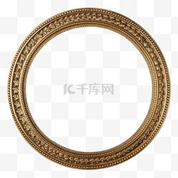 金色圆环素材图片_艺术金色圆环元素立体免抠图案