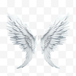 免抠天使素材图片_造型天使翅膀元素立体免抠图案