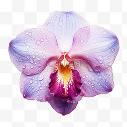 矢量紫色花瓣元素立体免抠图案