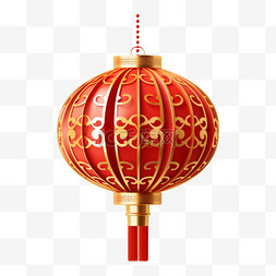 中式红灯笼中国风新年装饰元素