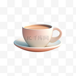茶杯茶壶线描图片_ai咖啡茶杯元素立体免抠图案