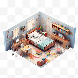 房间模型卧室