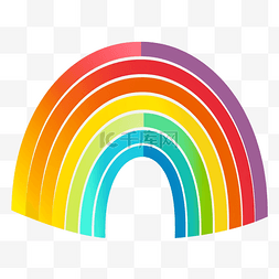 彩虹简单图案
