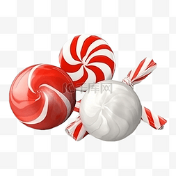 姜姜甜品图片_圣诞节糖果圆球