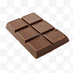 生日蛋糕方形图片_巧克力棕色食物