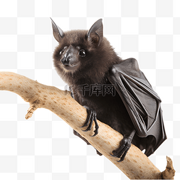 树枝上的黑色蝙蝠动物立体3d建模