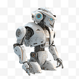 机器人白色金属