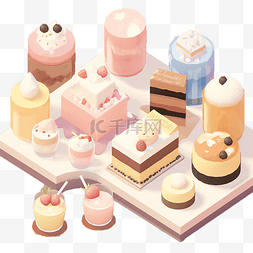方形生日蛋糕图片_巧克力蛋糕小蛋糕