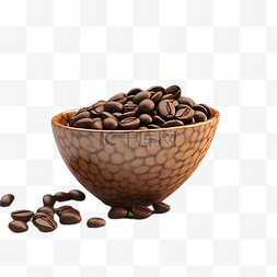咖啡豆碗纹理