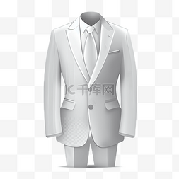 服装正式图片_正装西服钢琴白色礼服