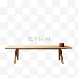 桌子质感图片_质感木质桌子元素立体免抠图案