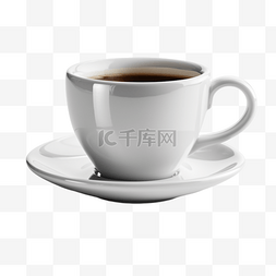 黑咖啡咖啡图片_咖啡杯咖啡白色透明