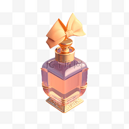粉色小瓶香水图片_粉色香水精致的香水瓶