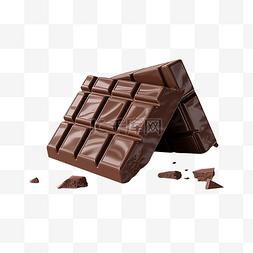 巧克力食物块状