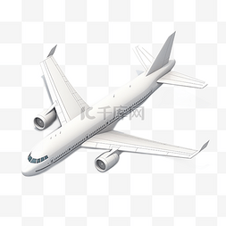 飞机白色模型