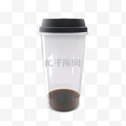 塑料杯透明图片_咖啡杯便携式黑色